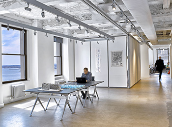 view of new College of Architecture, Art and Planning program space in NYC